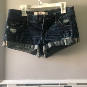 Jean shorts low rise